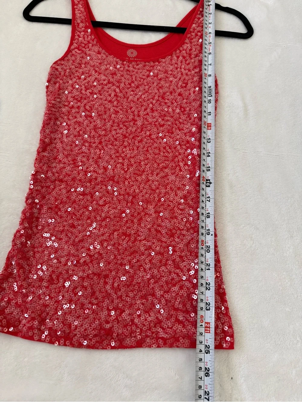 Vintage Old Navy Red Sequin Long Tank Top | Size XS - Picture 5 of 5